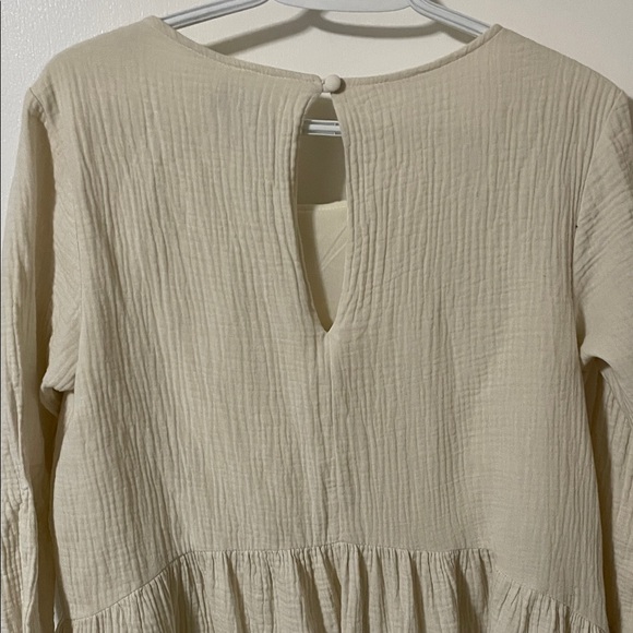 Anthropologie Eri & Ali Edira Lace Cream Tunic Dress Size Small - Picture 7 of 10